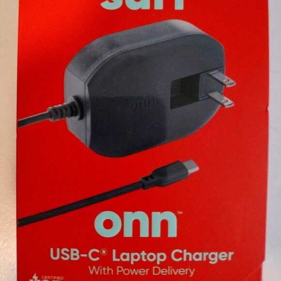 ONN USB-C laptop charger with Power Delivery - Picture 1 of 3